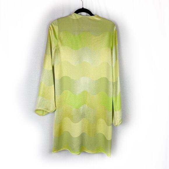 ALEXIS Claudine Bia Lime Green Yellow Wavy Stripe Skirt and Top Set Size Medium - Picture 7 of 11